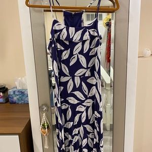 Mid Length Blue Summer Dress